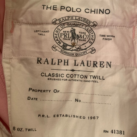 Polo Classic Pink Chinos 33 waist - Picture 5 of 6